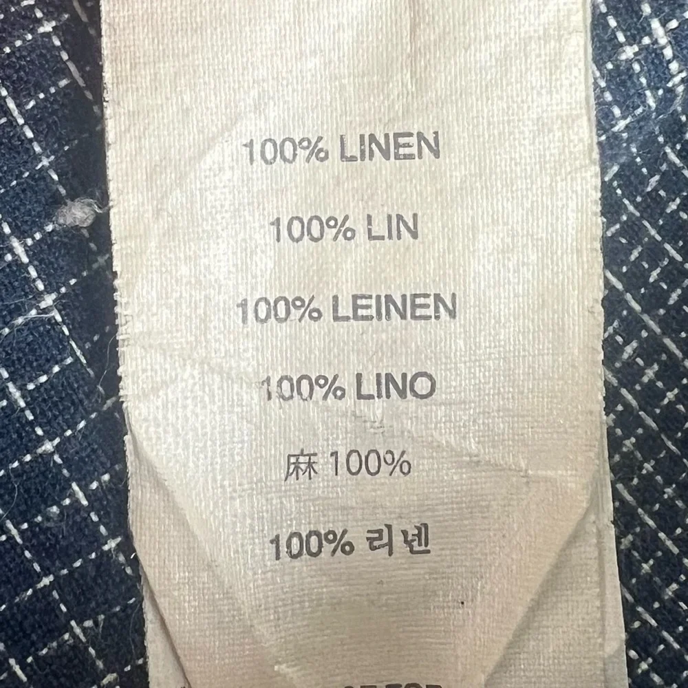 J. Crew Club | Men’s 100% Linen Plaid Shorts Blue Preppy Beachy Coastal | 36